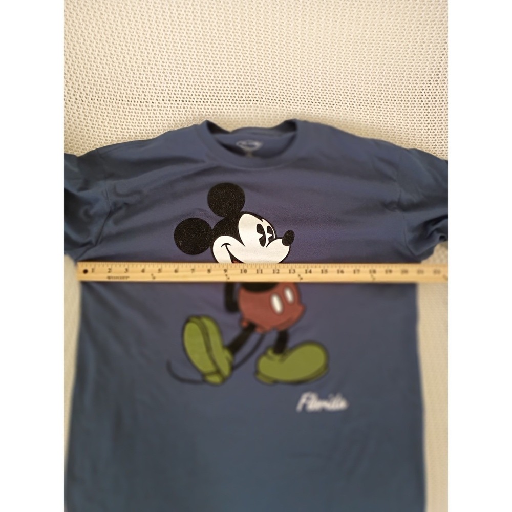 Disney Mickey NWT Mouse Florida Cotton Graphic T-Shirt Navy Blue Mens L 42/44 - Picture 7 of 8